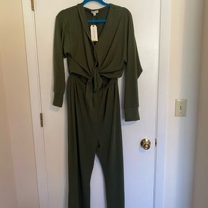 Earthbound Trading Co. - Jumpsuit - Green - Large